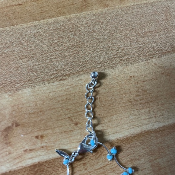 Elegant Avon Lightweight Turquoise Anklet Bracelet - Picture 2 of 4